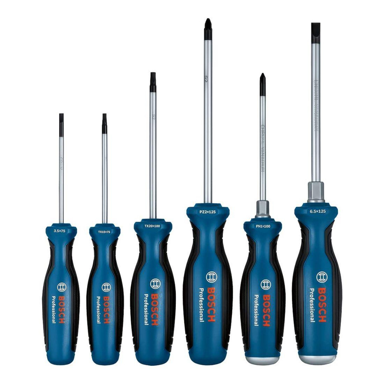 Набір викруток Bosh / Бош SL/PH/PZ/TX, 6 шт.