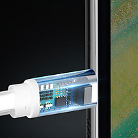 Кабель USB Lightning ColorWay CW-CBUM-LM25W 2,4A 0,25м білий, фото 5