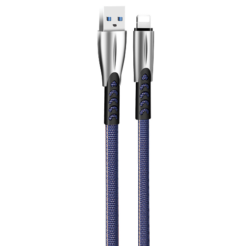 Кабель USB Lightning ColorWay CW-CBUL010-BL 2,4A 1м синій, фото 1