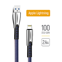 Кабель USB Lightning ColorWay CW-CBUL010-BL 2,4A 1м синій, фото 3