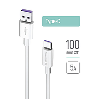 Кабель USB Type-C ColorWay CW-CBUC019-WH 5,0А 1м білий, фото 3