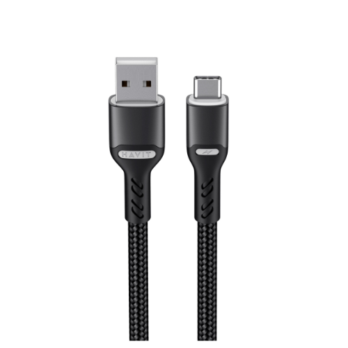 Кабель USB Type-C Havit HV-CB6217 3,0A 1м чорний, фото 1