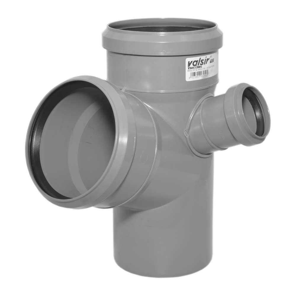 Хрестовина для каналізації VALSIR PP3 D 110/100/50x67° перехідна двоплощинна (Італія) 512005