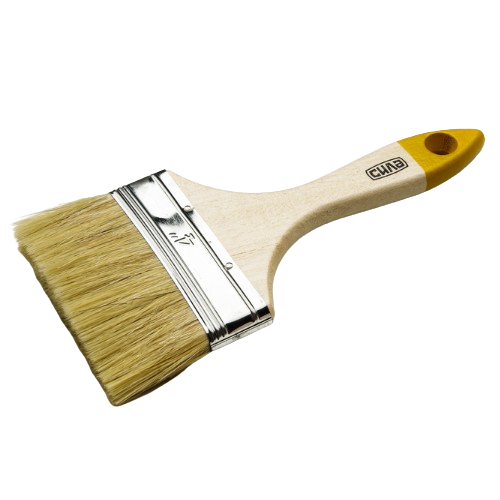 Пензель флейцевий 4" мікс (натуральний/штучний ворс) Standart СИЛА, фото 1