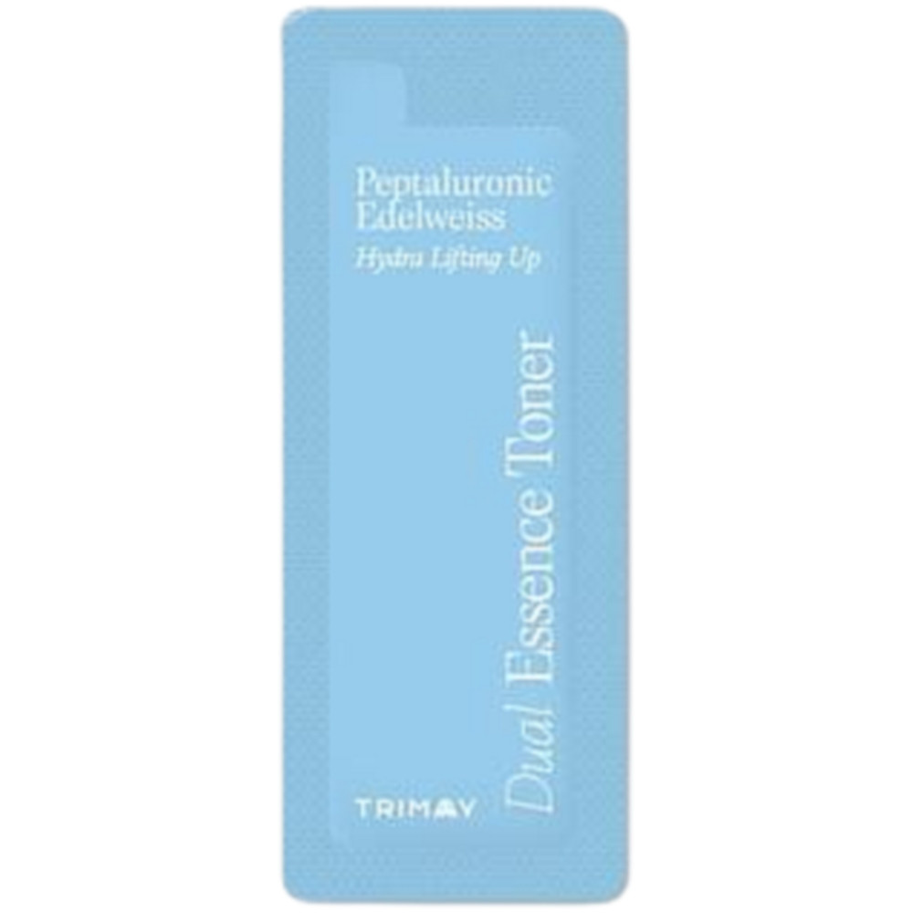 Зволожуючий тонер-есенція з пептидами Trimay Peptaluronic Edelweiss Hydra Lifting Toner 1 мл, фото 1