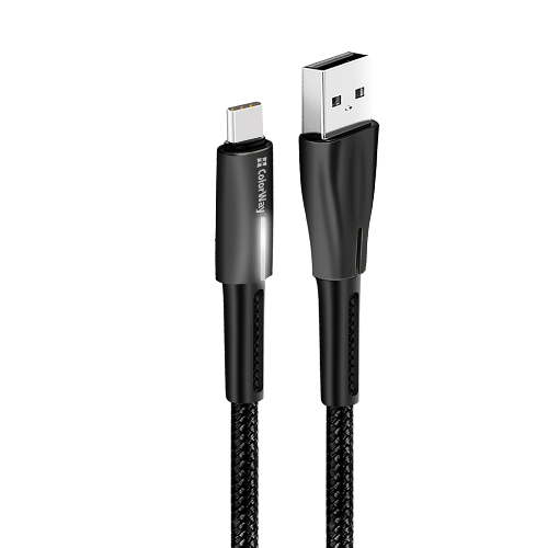 Кабель USB Type-C ColorWay CW-CBUC035-BK 2,4A 1м чорний, фото 1