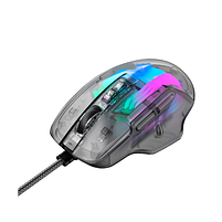 Мишка ігрова з програмованими клавішами Havit HV-MS1011SE прозорий/чорний, фото 5