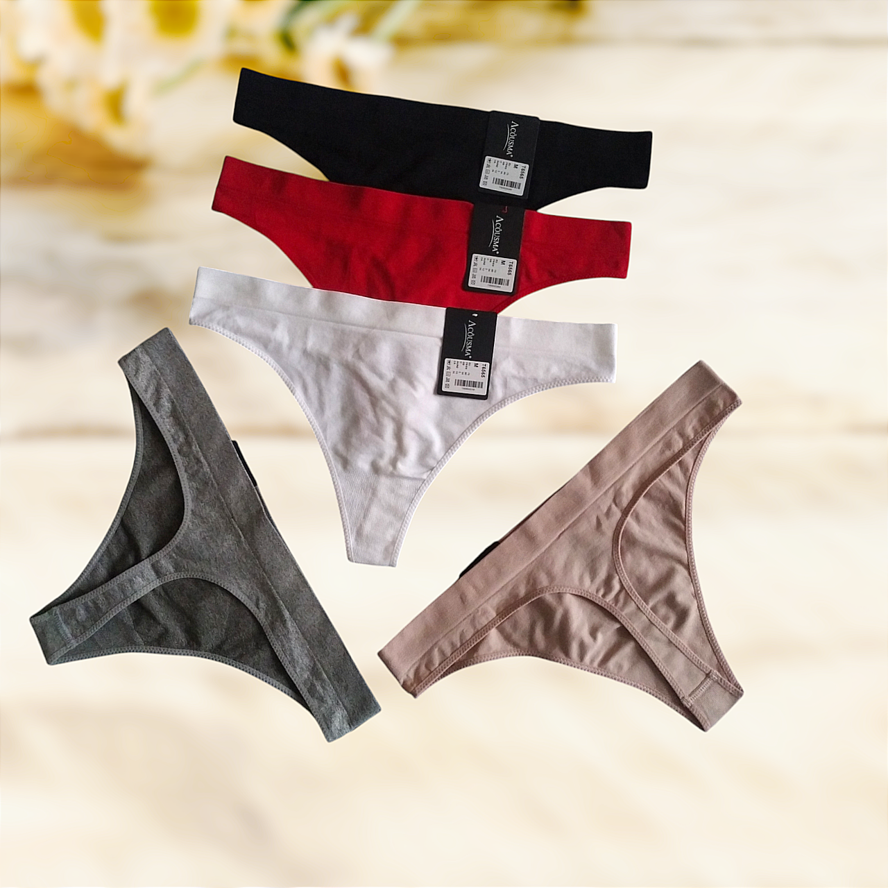 Трусики жіночі стрінги Acousma T6565 Розміри M L XL, фото 1