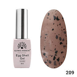 Гель-лак Global Fashion Egg Shell 209, 8 мл
