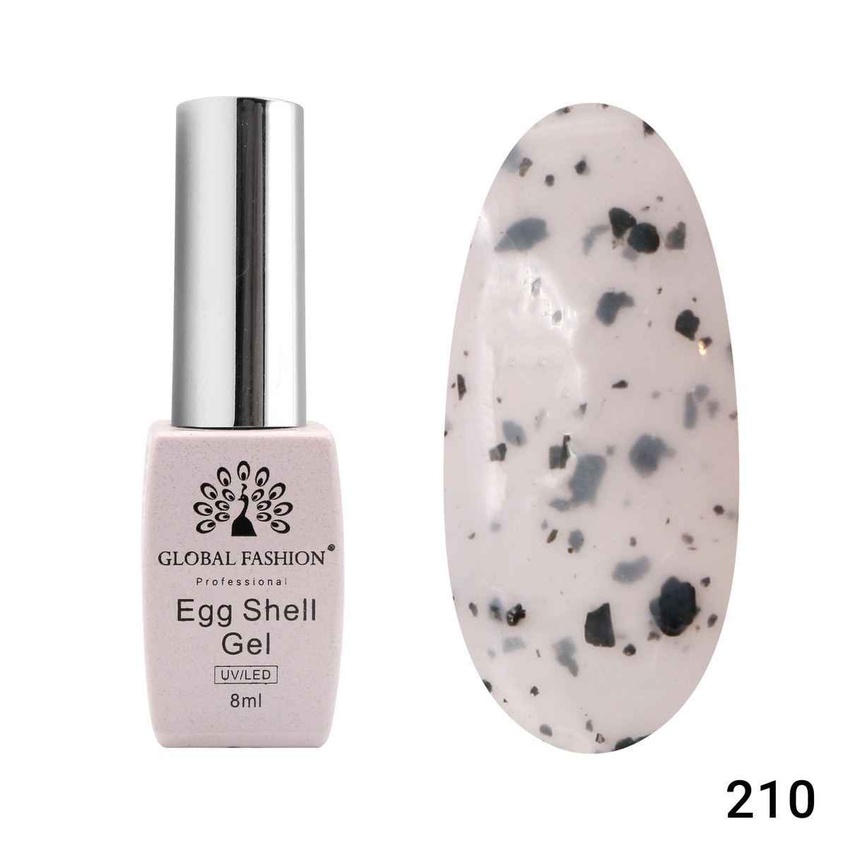 Гель-лак Global Fashion Egg Shell 210, 8 мл