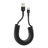 Кабель USB MicroUSB ColorWay CW-CBUM051-BK 2,4A 0,35-1,5м чорний, фото 3