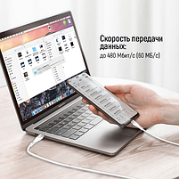 Кабель USB PD Type-C/Type-C ColorWay CW-CBPDCC065-WT 5,0А 240W 1м білий, фото 7