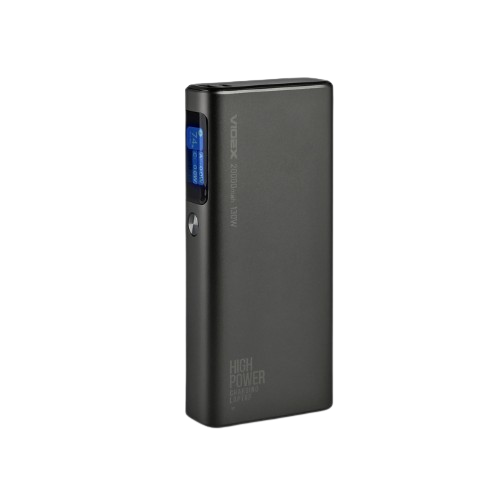 Павербанк 20000 mAh Videx VPB-323 100W PD LED дисплей чорний