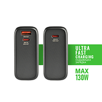 Павербанк 20000 mAh Videx VPB-323 100W PD LED дисплей чорний, фото 7