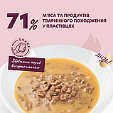 Корм вологий Delickcious для дорослих котів Пластівці з кроликом та тропічними фруктами у вершковому соусі 80 г, фото 9