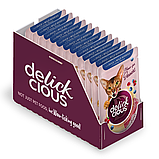 Корм вологий Delickcious для дорослих котів Пластівці з качкою та лісовими ягодами у вершковому соусі 80 г, фото 6