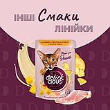 Корм вологий Delickcious для дорослих котів Пластівці з качкою та лісовими ягодами у вершковому соусі 80 г, фото 8
