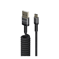 Кабель USB MicroUSB Havit HV-CB6250 2,4A 1,5м чорний, фото 2