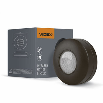 Датчик руху та освітленності 1200W 220V інфрачервоний чорний VL-SPC12B Videx