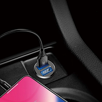 Автомобільний зарядний пристрій BASEUS CCALL-ML01 5V 3,1А чорний, фото 5