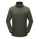 Чоловіча флісова кофта на блискавці з підігрівом L зелена, фото 2