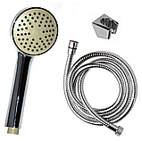 Змішувач для ванни Короткий литий З Душем Поворотним перемикачем Cron Focus Chr-009 Euro, фото 7