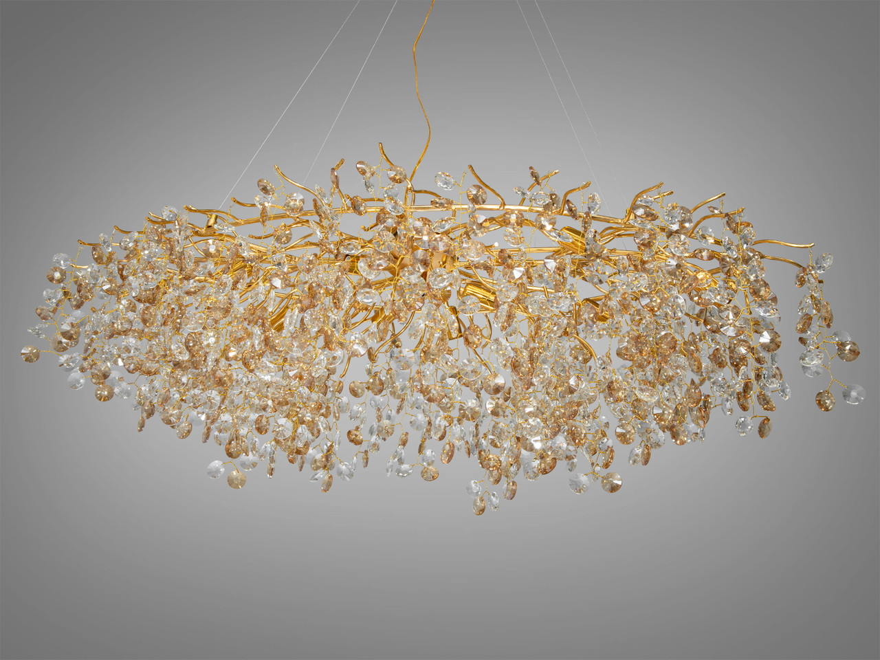 Кришталева люстра в золоті Linisoln 601-L1200 GD, фото 1