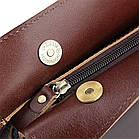 Шкіряна сумка-папка, портфоліо, органайзер, месенджер малий розмір John McDee A0011XS, фото 10
