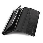 Шкіряне портмоне глянсова шкіра чорне Grande Pelle 552610, фото 2