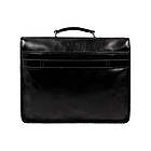 Шкіряний портфель італійський чоловічий — The Time Machine — чорний Time Resitance 5231101, фото 3