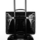 Шкіряний портфель італійський чоловічий — The Time Machine — чорний Time Resitance 5231101, фото 4