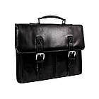 Шкіряний портфель італійський чоловічий — The Time Machine — чорний Time Resitance 5231101, фото 6