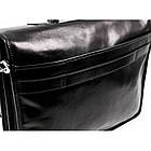 Шкіряний портфель італійський чоловічий — The Time Machine — чорний Time Resitance 5231101, фото 7