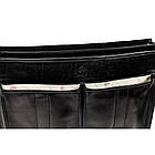 Шкіряний портфель італійський чоловічий — The Time Machine — чорний Time Resitance 5231101, фото 10