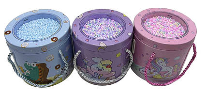 Скарбничка дитяча металева з кульками