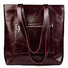 Жіноча сумка шопер-шопер шкіра Алькор Limary lim-3440GX бордо, фото 2