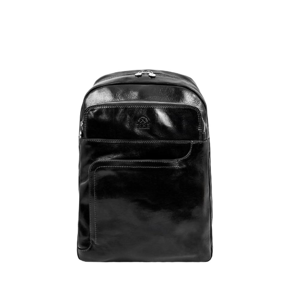 Шкіряний чоловічий рюкзак — L.A. Confidential — Time Resistance 5240401 чорний, фото 1