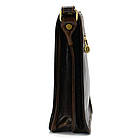 Чоловіча шкіряна сумка через плече компактний месенджер із натуральної шкіри коричнева 26*22*8 см, фото 5