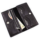 Портмоне чоловіче 512610 GP Сinturino, чорна гладка шкіра, Grande Pelle, фото 3