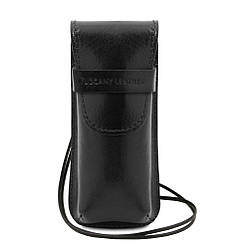 Ексклюзивний шкіряний футляр для окулярів Tuscany TL141282 (Чорний)