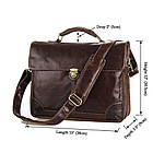 Популярний шкіряний портфель JD7091C у новій версії. Ексклюзив!, фото 4