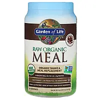 Garden of Life, сира органічна закуска, органічний замінник коктейлів і їжі, какао із шоколадом,