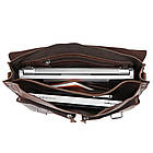 Ділова сумка, пітфель, гладка шкіра 7100B, фото 7