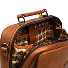 Чоловіча шкіряна сумка з ручкою HB870367B Hill Burry коньячна, фото 8
