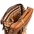 Чоловіча шкіряна сумка з ручкою HB870367B Hill Burry коньячна, фото 9