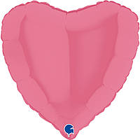 Фольгована кулька серце Пастель Bubble Gum 18" Grabo уп