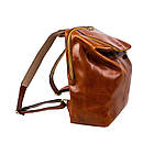 Шкіряний рюкзак — A Bend in the River — Коньячно-коричневий колір — Time Resistance 5237701, фото 5