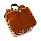 Шкіряний рюкзак — A Bend in the River — Коньячно-коричневий колір — Time Resistance 5237701, фото 7