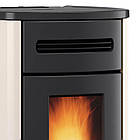 Сучасна пелетна піч для водяного опалення NORDICA Guenda Idro ivory — 16,2 кВт, фото 3
