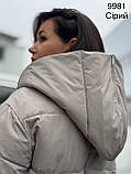 Куртка довга пальто пуховик жіноча, фото 6
